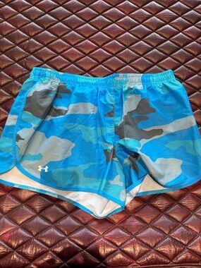 Under Armour Blue Camouflage Training Shorts